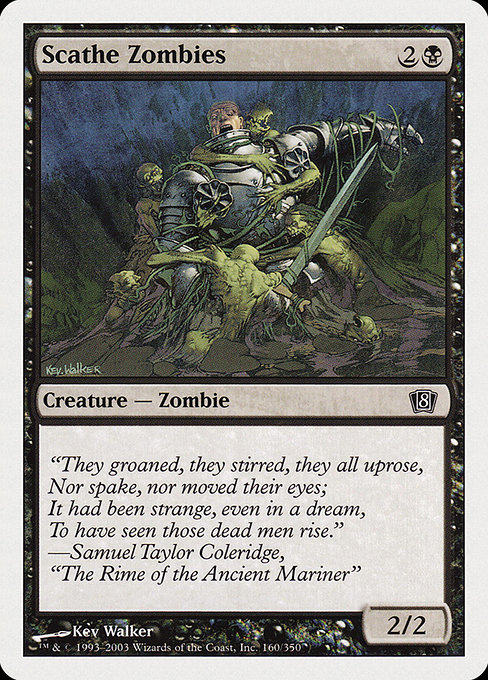 Scathe Zombies from Eighth Edition
