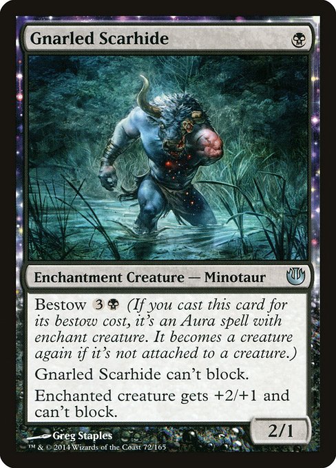 Gnarled Scarhide highlighted card art