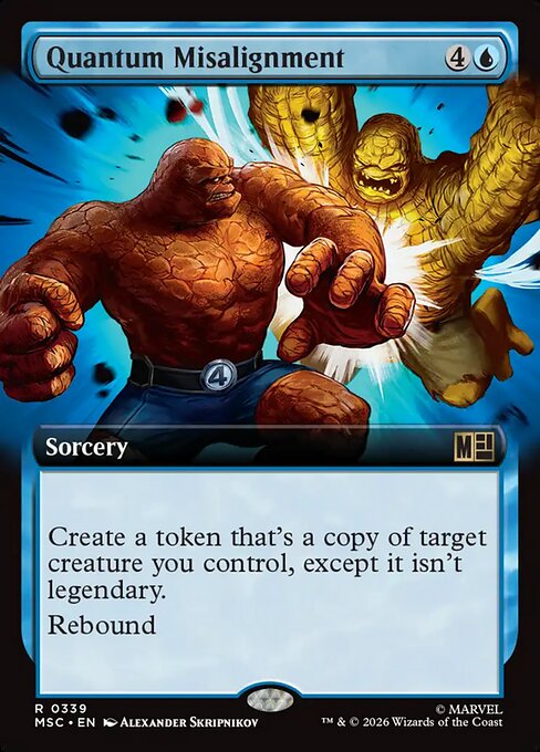 Quantum Misalignment from Marvel Super Heroes Commander