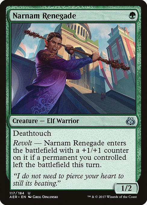 Narnam Renegade from Aether Revolt