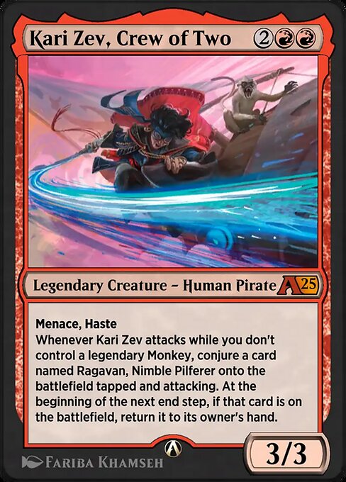 Kari Zev, Crew of Two highlighted card art