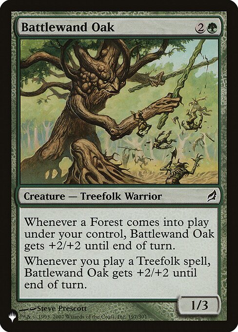 Battlewand Oak highlighted card art
