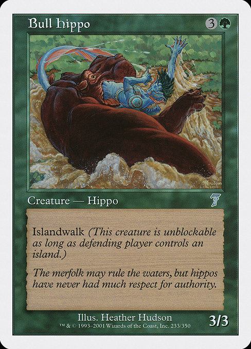 Bull Hippo highlighted card art