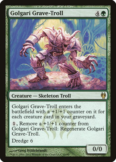 Golgari Grave-Troll from Duel Decks: Izzet vs. Golgari