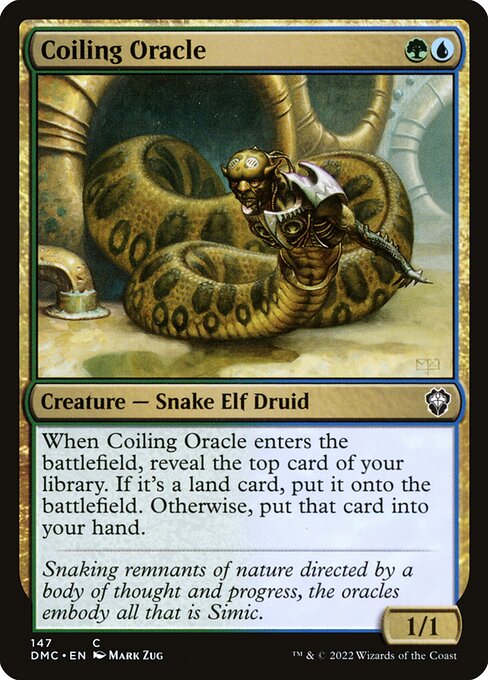 Coiling Oracle from Dominaria United Commander