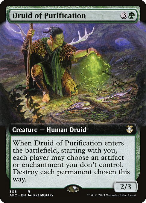 Druid of Purification from Forgotten Realms Commander