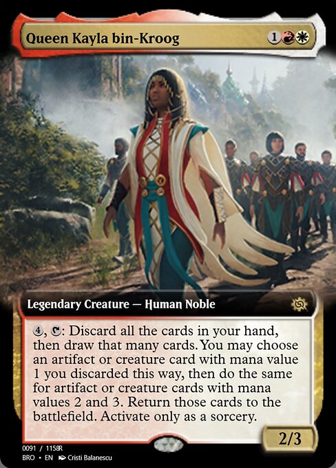 Queen Kayla bin-Kroog highlighted card art