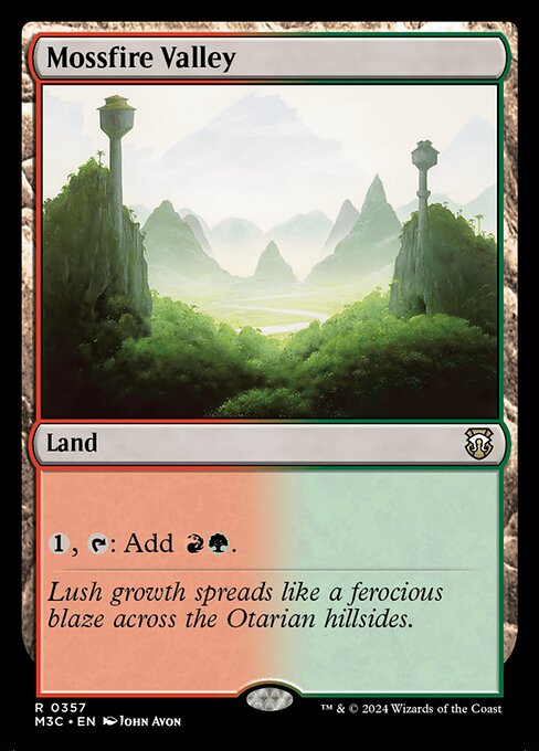 Mossfire Valley from Modern Horizons 3 Commander