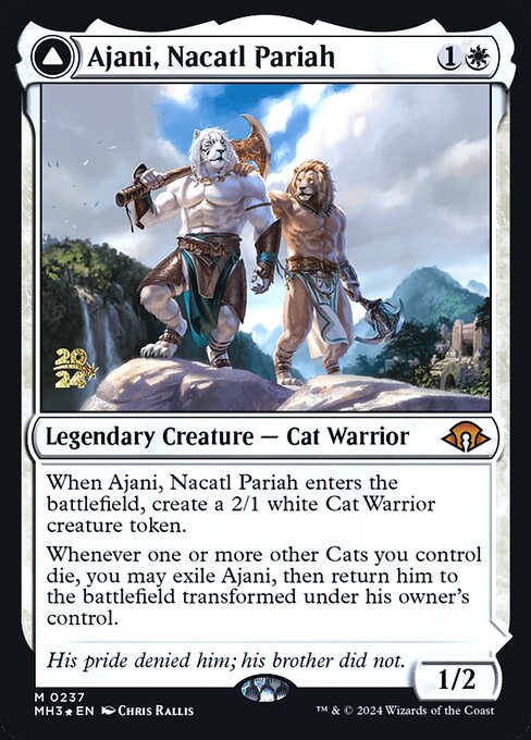 Ajani, Nacatl Pariah // Ajani, Nacatl Avenger from Modern Horizons 3 Promos