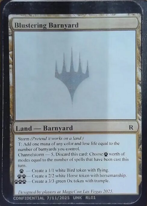 Blustering Barnyard highlighted card art