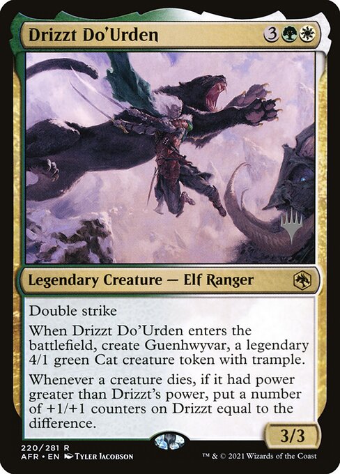 Drizzt Do'Urden highlighted card art