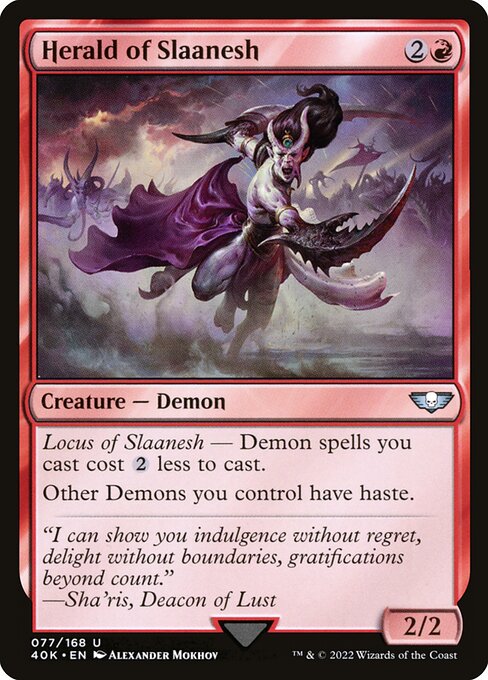 Herald of Slaanesh highlighted card art