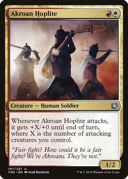 Akroan Hoplite from Conspiracy: Take the Crown