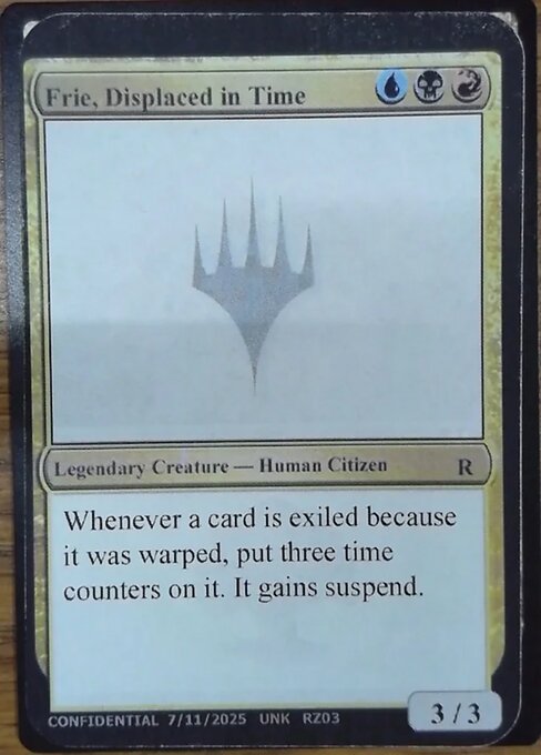 Frie, Displaced in Time highlighted card art