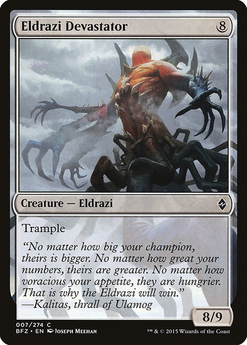Eldrazi Devastator from Battle for Zendikar