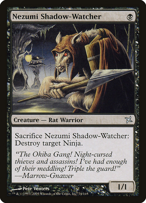 Nezumi Shadow-Watcher highlighted card art