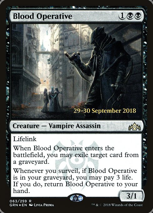 Blood Operative from Guilds of Ravnica Promos