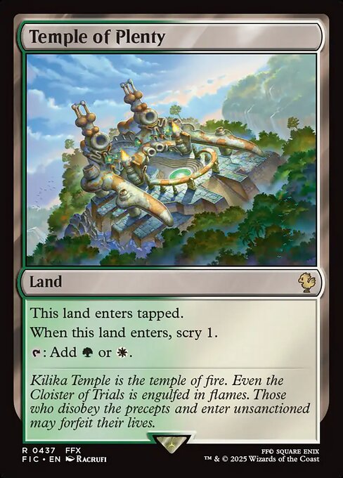 Temple of Plenty highlighted card art