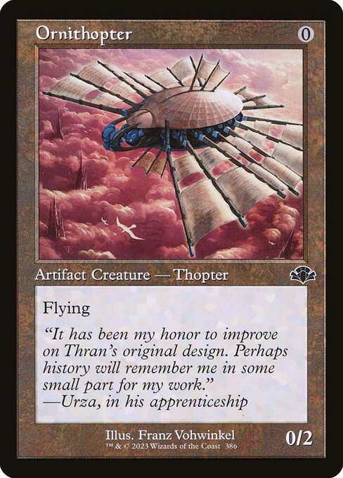 Ornithopter highlighted card art