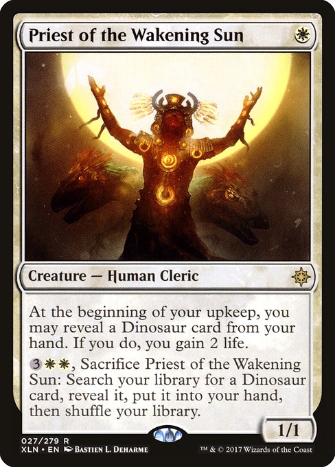 Priest of the Wakening Sun highlighted card art