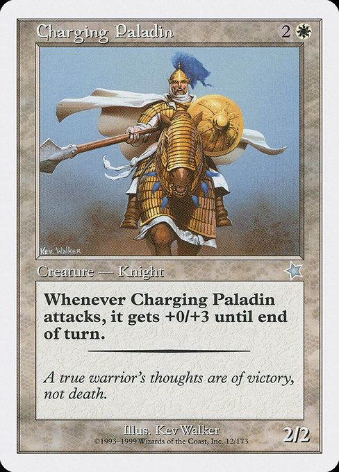 Charging Paladin from Starter 1999