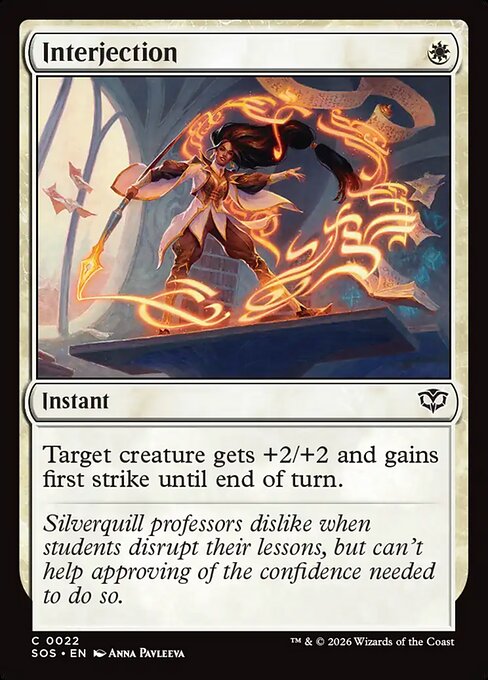 Interjection from Secrets of Strixhaven
