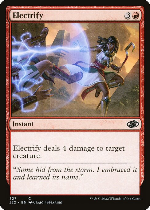 Electrify highlighted card art
