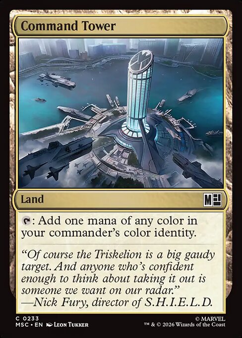Command Tower highlighted card art