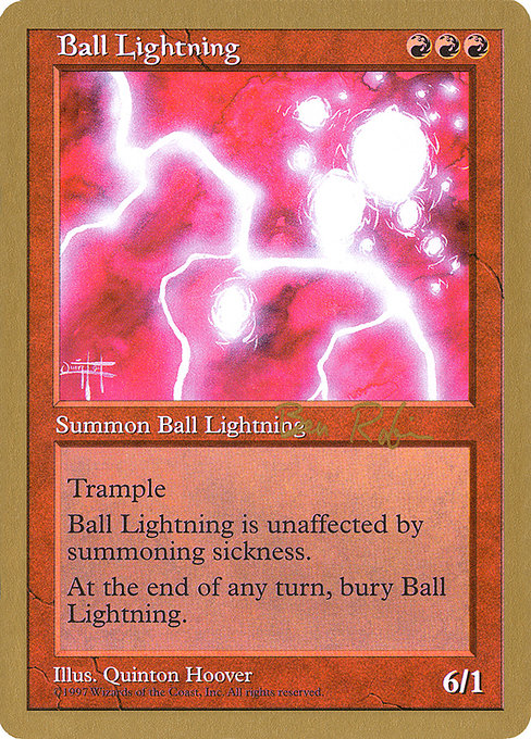 Ball Lightning from World Championship Decks 1998