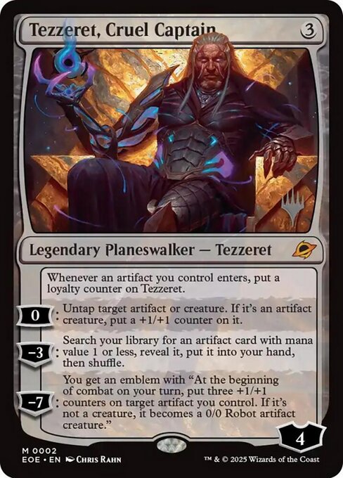 Tezzeret, Cruel Captain from Edge of Eternities Promos