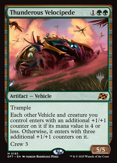Thunderous Velocipede highlighted card art