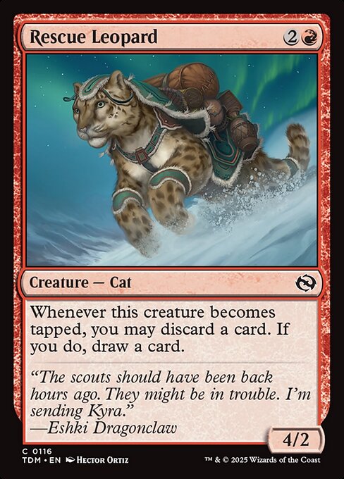Rescue Leopard highlighted card art