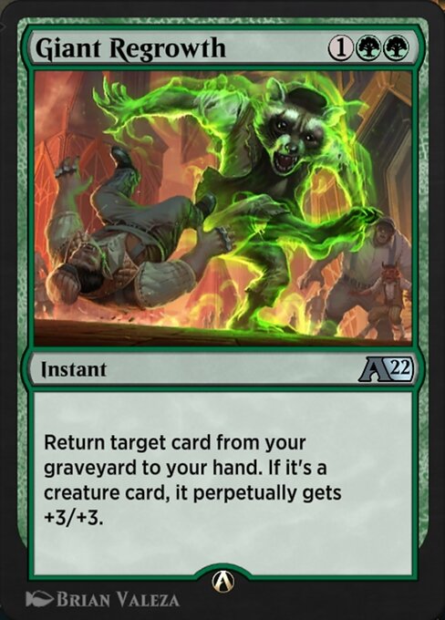 Giant Regrowth highlighted card art
