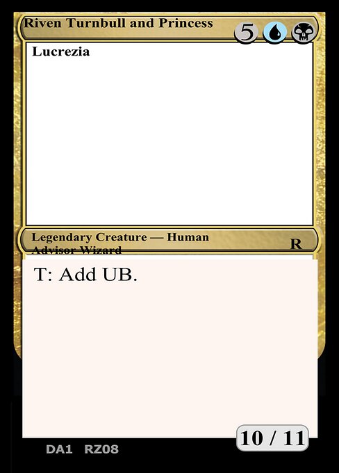 Riven Turnbull and Princess Lucrezia highlighted card art