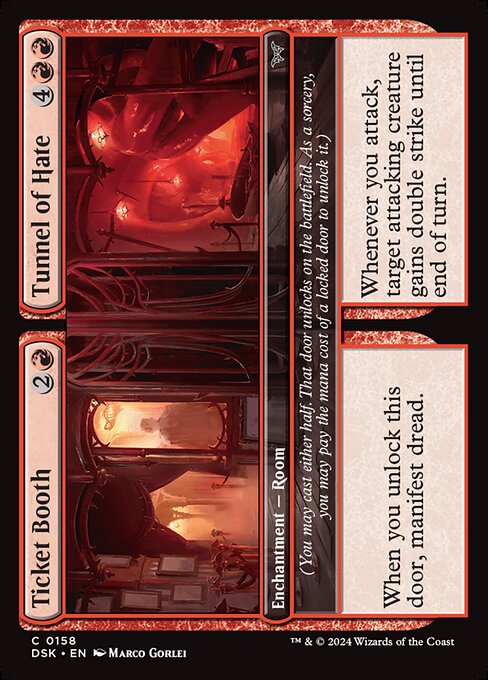 Ticket Booth // Tunnel of Hate highlighted card art
