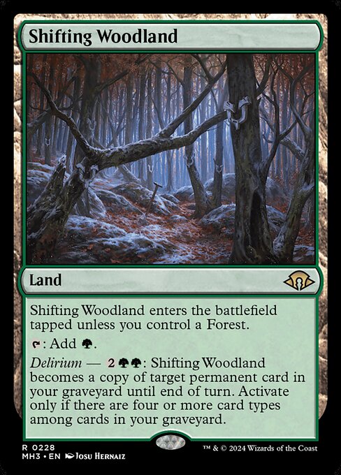 Shifting Woodland highlighted card art