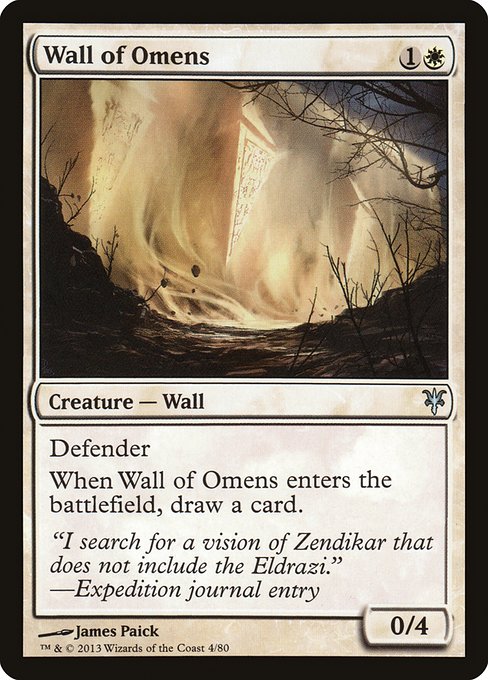 Wall of Omens from Duel Decks: Sorin vs. Tibalt