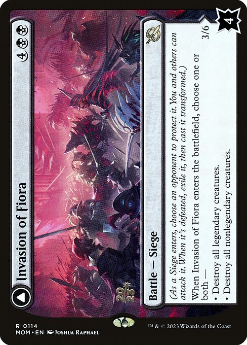 Invasion of Fiora // Marchesa, Resolute Monarch from March of the Machine Promos