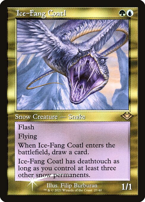 Ice-Fang Coatl from Modern Horizons 1 Timeshifts