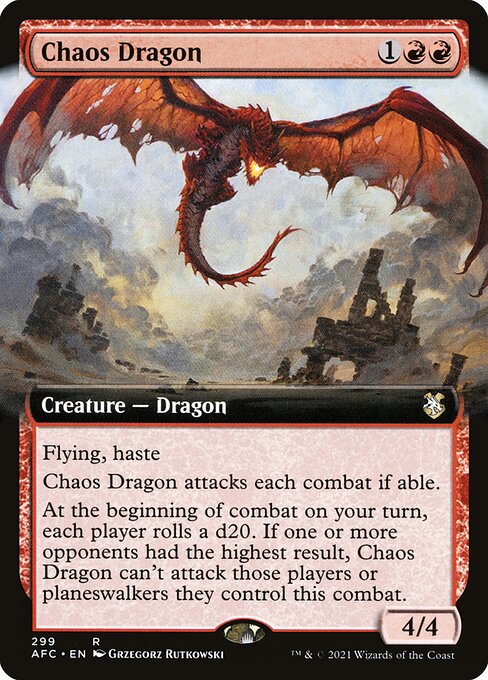 Chaos Dragon from Forgotten Realms Commander