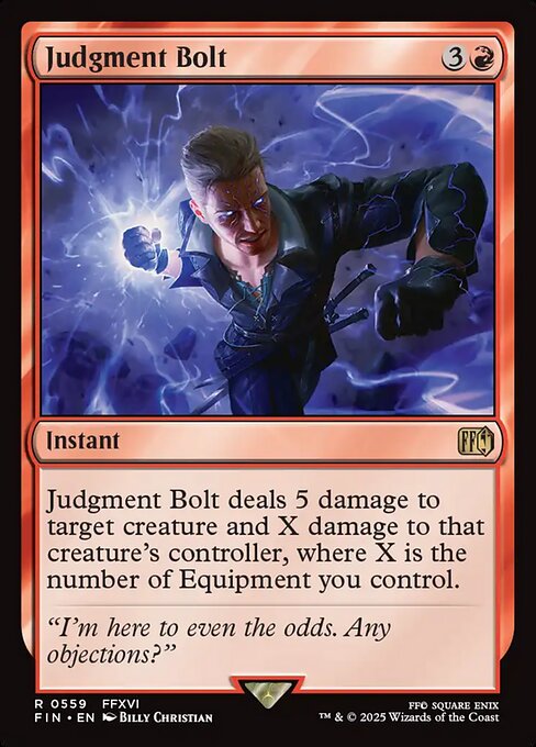 Judgment Bolt highlighted card art