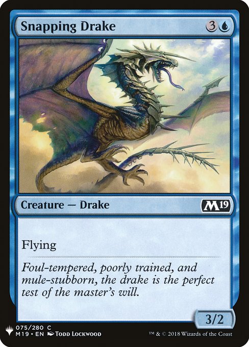 Snapping Drake highlighted card art