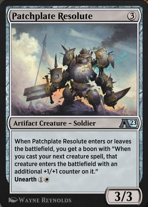 Patchplate Resolute highlighted card art