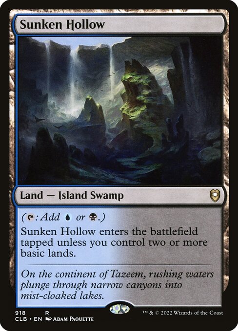 Sunken Hollow from Commander Legends: Battle for Baldur's Gate
