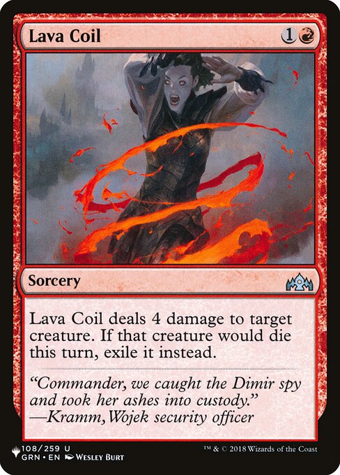 Lava Coil highlighted card art
