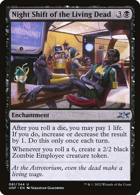 Night Shift of the Living Dead highlighted card art