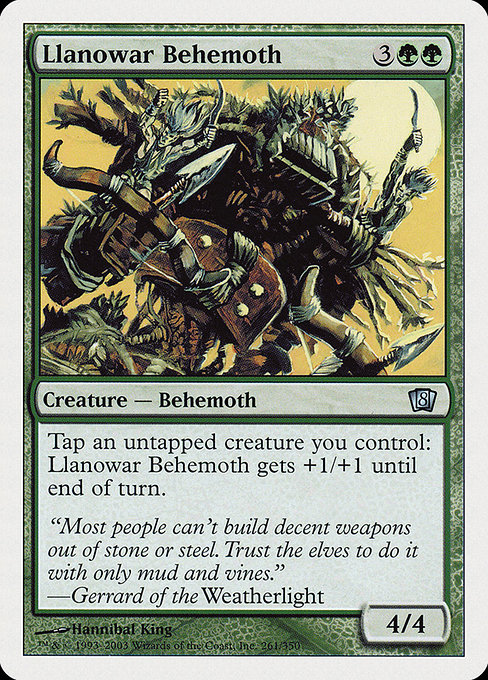 Llanowar Behemoth from Eighth Edition