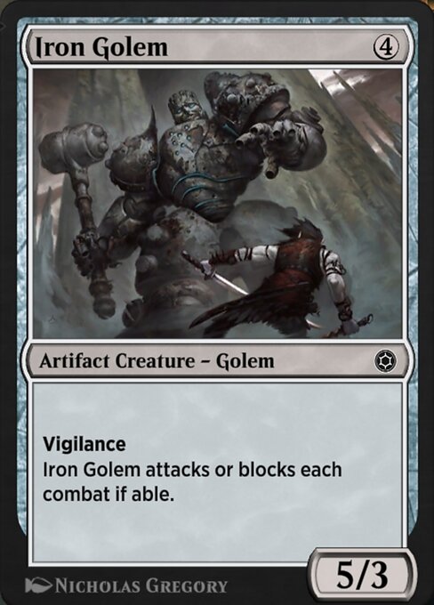 Iron Golem highlighted card art