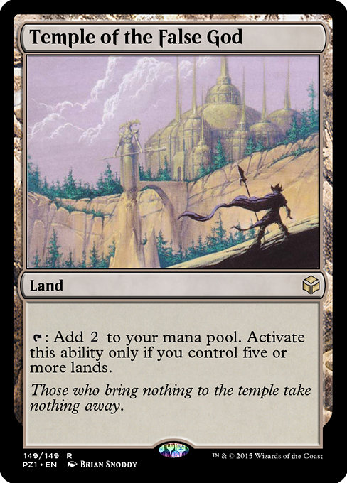 Temple of the False God from Legendary Cube Prize Pack