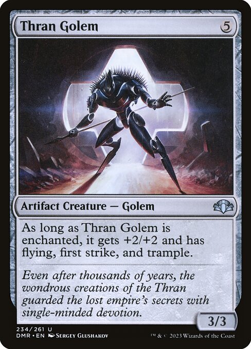 Thran Golem highlighted card art